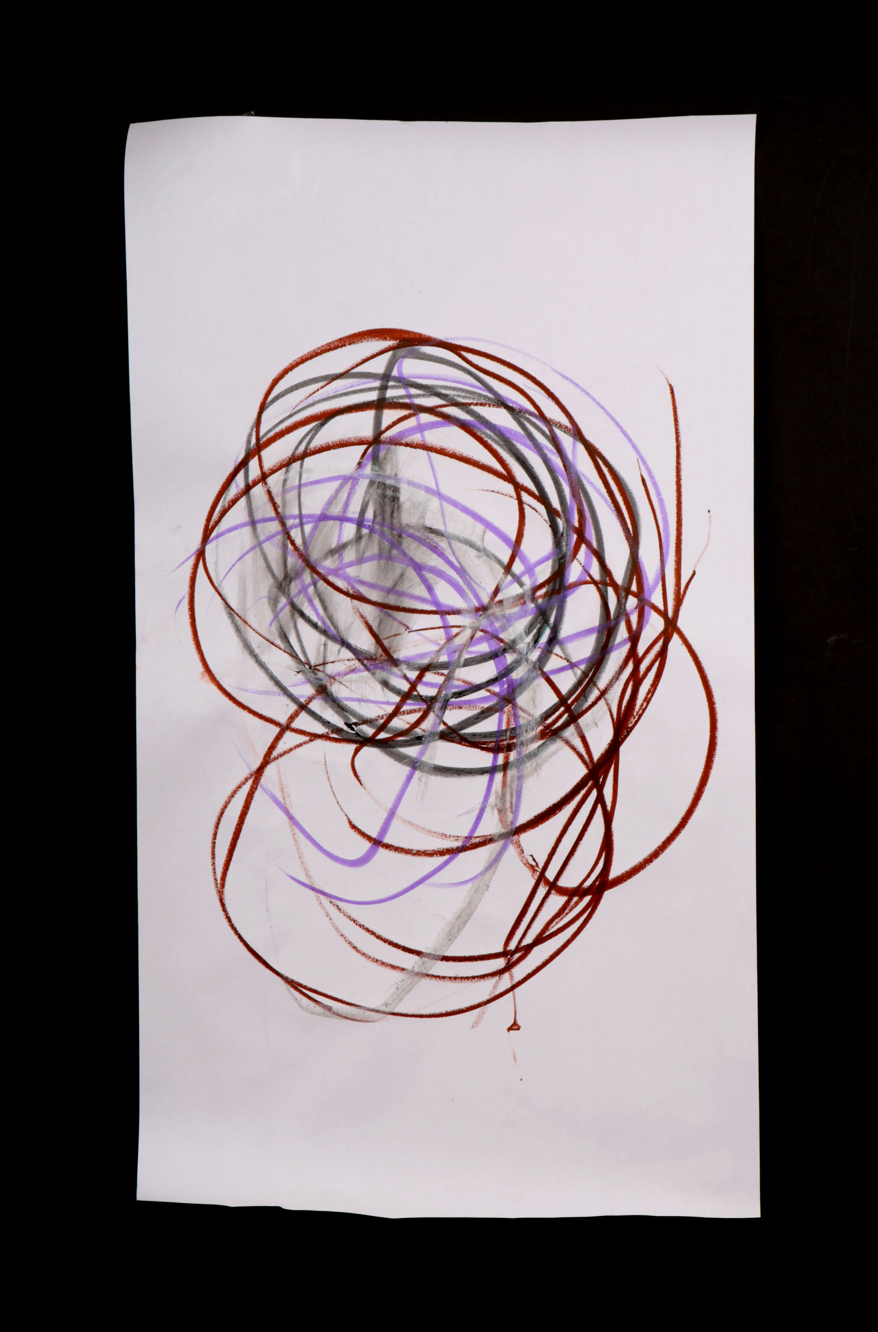 Art by Anastasia. Untitled #79. Gel sticks on paper.